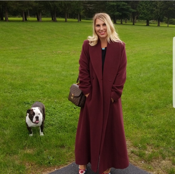 Kristen Blake Jackets & Blazers - Kristen Blake Vintage Wine Pea Coat